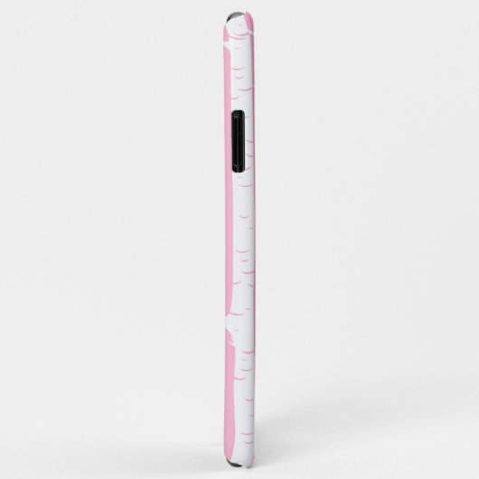 Roze Snowy Birch Trees Case-Mate iPhone Case (Achterkant/rechts)