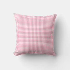 Roze Soda Gingham Check Pattern Sierkussen