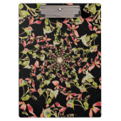Roze Soft green black Begonia fractal art Klembord (Voorkant)