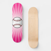 Roze Softbal Skateboard (Voorkant)