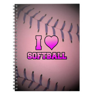 Roze Softbal Vind Ik Leuk Notitieboek