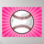 Roze Softball Poster (Voorkant)