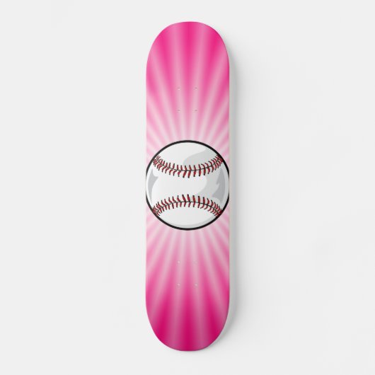 Roze Softball Skateboard (Voorkant)