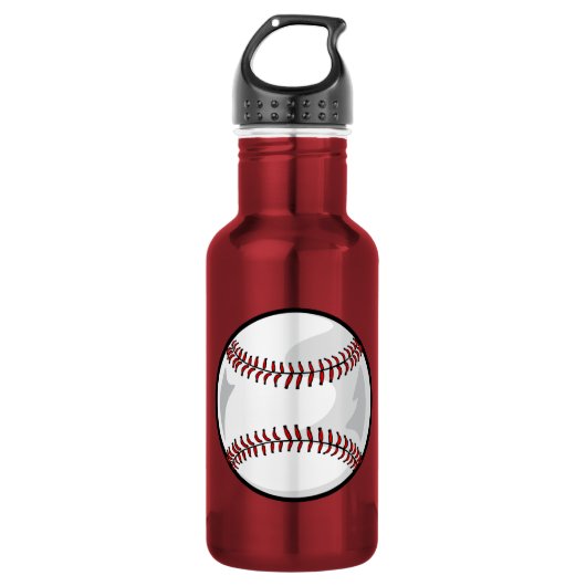 Roze Softball Waterfles (Voorkant)