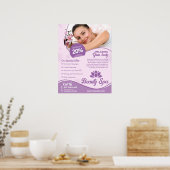 Roze Spa, Wellness Center, Schoonheidssalon Poster (Keuken)