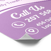 Roze Spa, Wellness Center, Schoonheidssalon Poster (Hoek)