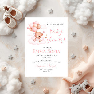 Roze Spaans Baby shower uitnodiging