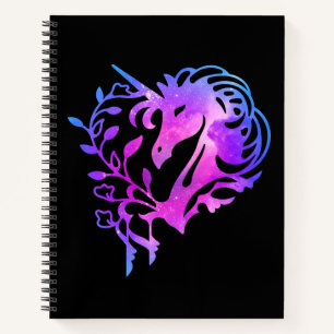 Roze spaarbek Galaxy Unicorn-laptop Notitieboek