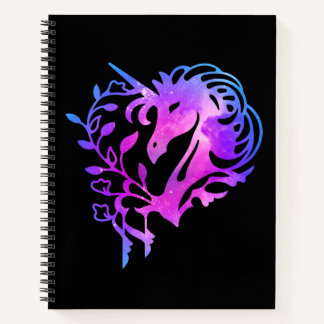 Roze spaarbek Galaxy Unicorn-laptop Notitieboek