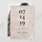 Roze sparen de Datum Aankondiging (Voorkant / Achterkant)