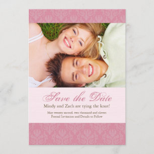 Roze sparen de Datum Sjabloon van de Weddenschap
