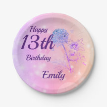 Roze Sparkle Fairy Girl 13th Birthday