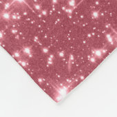 Roze Sparkle Fleece Deken (Hoek)