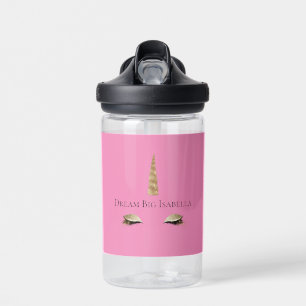Roze Sparkle Gold Glam Eenhoorn Waterfles