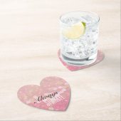Roze Sparkle Kartonnen Onderzetters (Insitu)