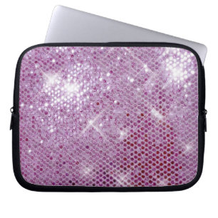 Roze Sparkle-look Laptop Sleeve