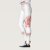 Roze Sparkle Roos Leggings (Links)