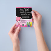 Roze Sparkle Schoonmaak Service Zakelijk Flyer (Hand)