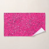 Roze Sparkles Terrazzo Print Bad Handdoek (Handdoek)