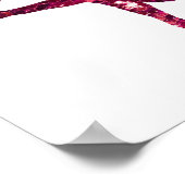 Roze Sparkly Ballerina Poster (Hoek)