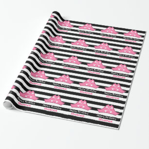 Roze, speciaal gepersonaliseerd verlooppapier voor cadeaupapier