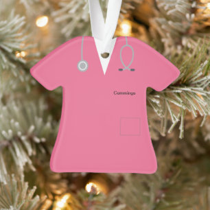 Roze, speciaal ontworpen medische kruiden Noveley Ornament