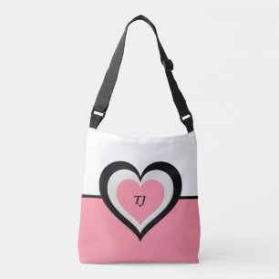 Roze, speciaal uitgeruste tas van kroeslijk materi