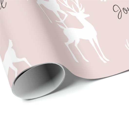 Roze, speciaal voor kerstmis ontworpen papier (Rol Hoek)