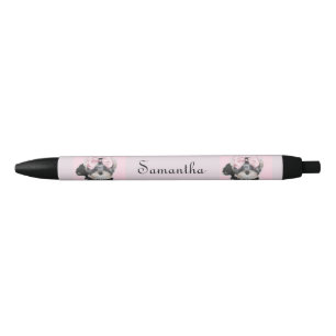 Roze, speciaal voor Yorkshire doodskop gepersonali Zwarte Inkt Pen