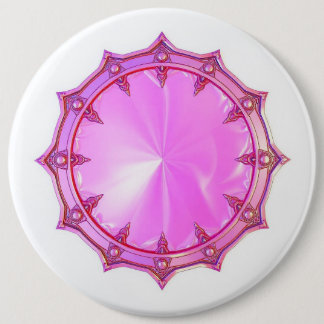 Roze spelbord Leuk t-shirt Ronde Button 6,0 Cm