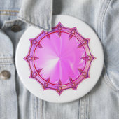 Roze spelbord Leuk t-shirt Ronde Button 6,0 Cm (In situ)