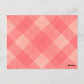 Roze speldenbrief "E" Typografische banner Kaart (Achterkant)