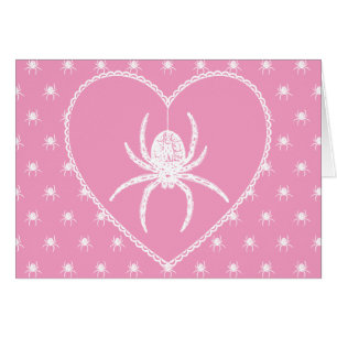 Roze Spider Heart