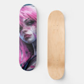 Roze spin skateboard (Voorkant)