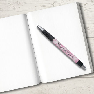 Roze spiraal aangepaste naam pen