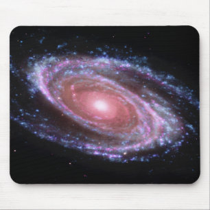 Roze spiraal Galaxy Mousepad Muismat