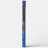 Roze spiraalregenboog met reliëf en romige strepen Case-Mate iPhone case (Achterkant / Links)