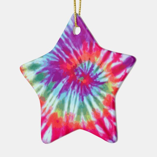 Roze spiraalvormig Stropdas-kleurstofsiermiddel Keramisch Ornament (Links)