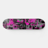 Roze Splatter Skateboard Deck (Horizontaal)