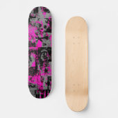Roze Splatter Skateboard Deck (Voorkant)
