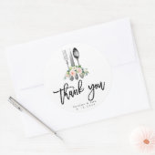 roze spoelbestek dank je sticker (Envelop)