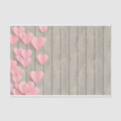 Roze spoelharten op een schuurhout tissuepapier