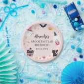 Roze spooky Birthday Paper Bord (Feest)