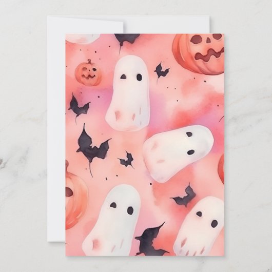 Roze Spooky One Halloween Verjaardag Kaart (Achterkant)