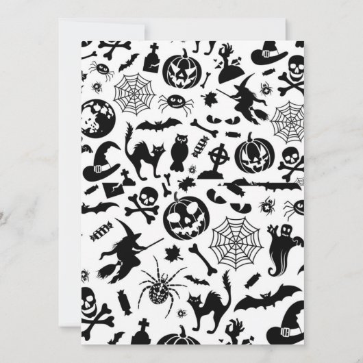 Roze Spooky One Halloween Verjaardagsuitnodiging Kaart (Achterkant)