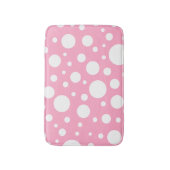 Roze spots Bath Mat (Voorkant Verticaal)