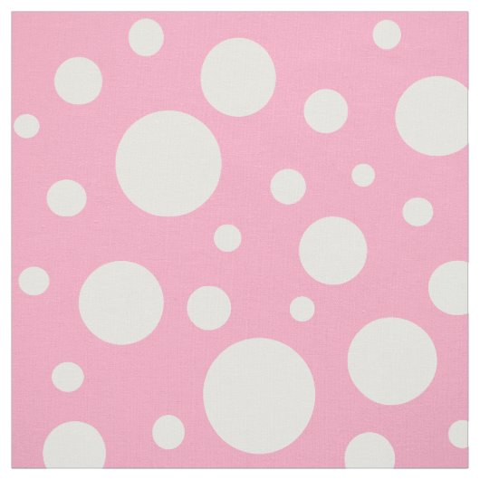 Roze spots stof (Swatch)