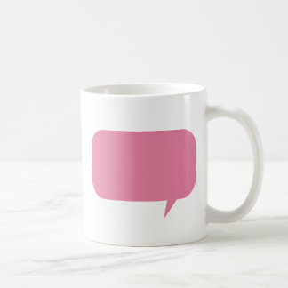 Roze spraak bubble custom gezegde personalized gif koffiemok