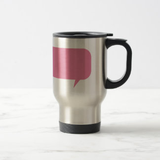 Roze spraak bubble custom gezegde personalized gif reisbeker