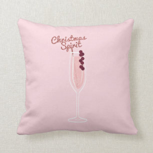 Roze sprankelende kerst kussen